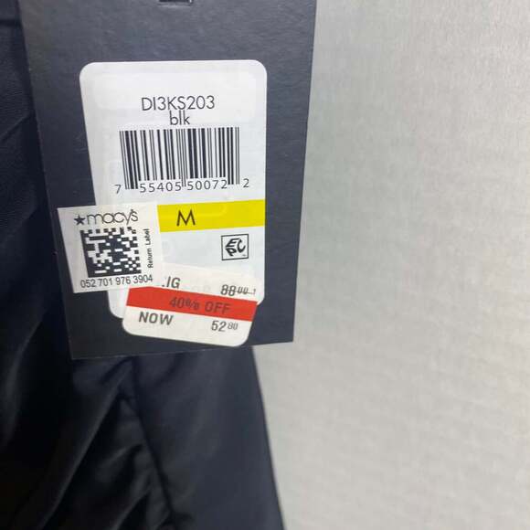 DKNY Solid Bandeau Bow-Front Tankini Top MSRP $88 Size M NWT - Picture 3 of 4